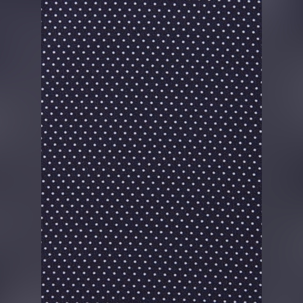 Collars & Co NWT Men’s Semi-Spread Collar Polo In Midnight Micro Dot.  Sz Large - Picture 14 of 15